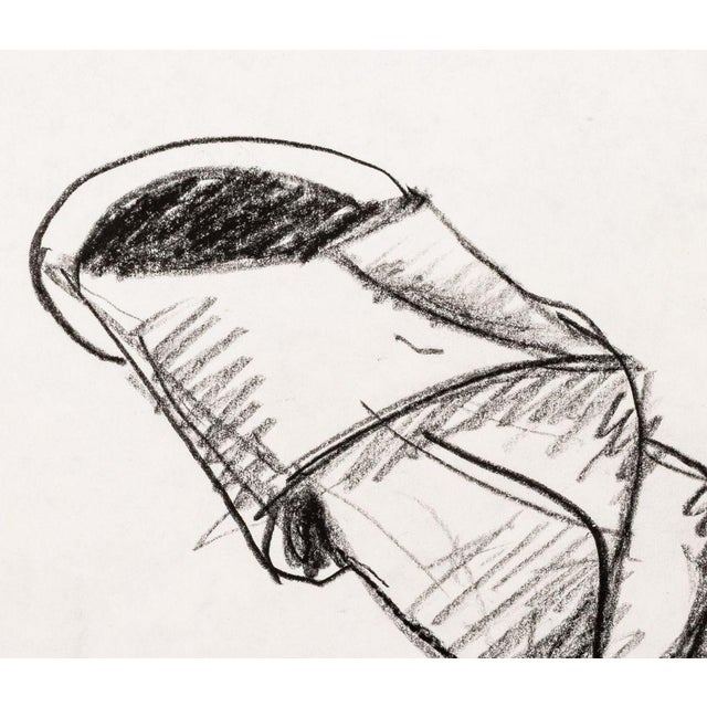 Abstract Seymour Lipton Sculpture Study Sketch, 1980 For Sale - Image 3 of 6