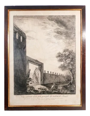 Francesco Piranesi, Tomb of Mamia, Print