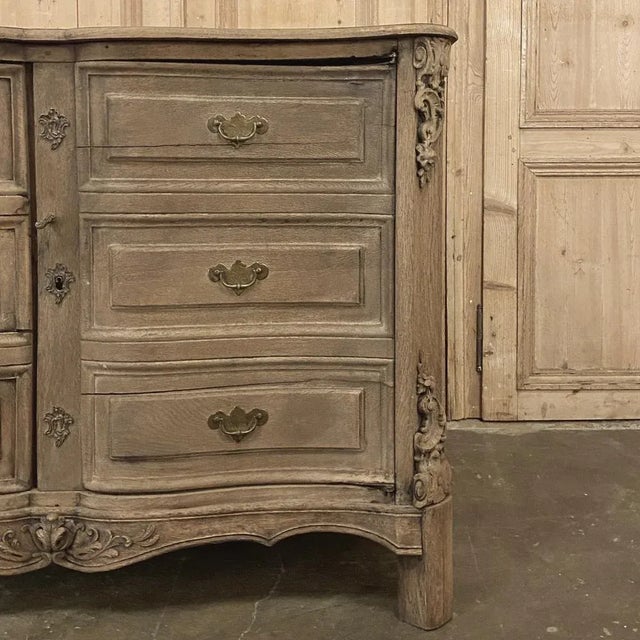 Sand 18th Century Country French Provincial Stripped Buffet For Sale - Image 8 of 13