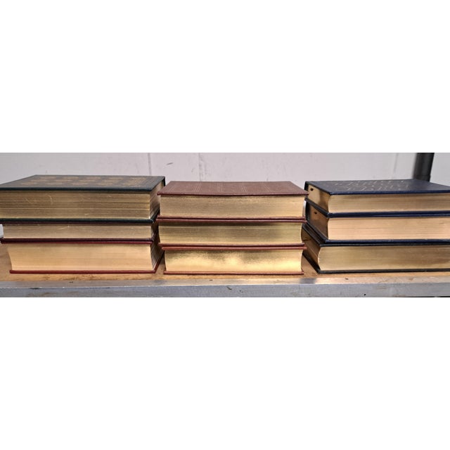 1990s Easton Press Library of the Presidents Set of 9 Leather Books For Sale - Image 5 of 17