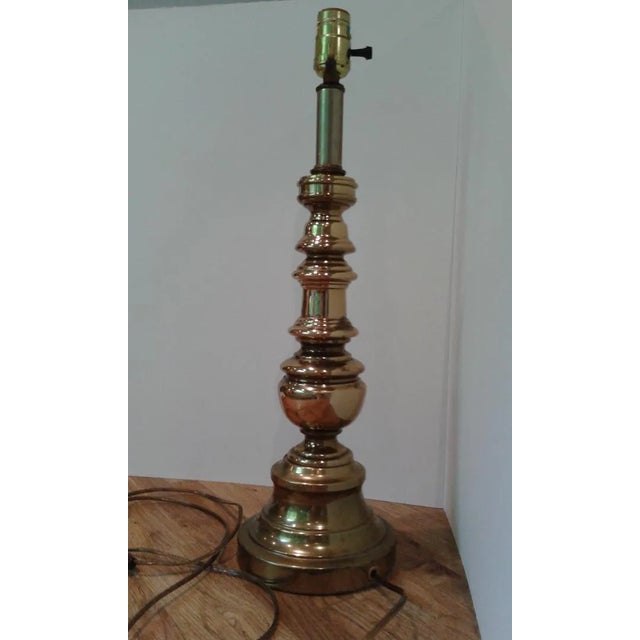 Brass 1960s Brass Table Lamp For Sale - Image 8 of 8