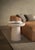 Nissa M Travertino Stone Contemporary Side Table by Ivan Colominas Dimensions: Ø 58 x H 55 cm. Materials: Travertino stone.