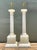 Mid-Century Modern Vintage Alabaster Column Table Lamps - A Pair For Sale - Image 3 of 15