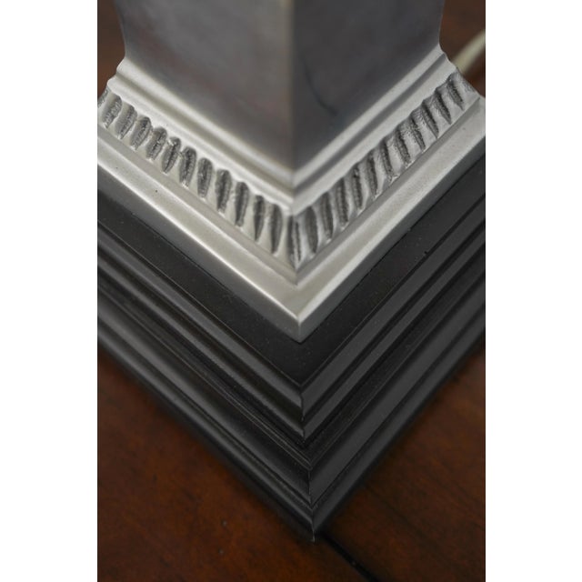 Silver Barbara Cosgrove Pewter Urn Design Table Lamp For Sale - Image 8 of 9