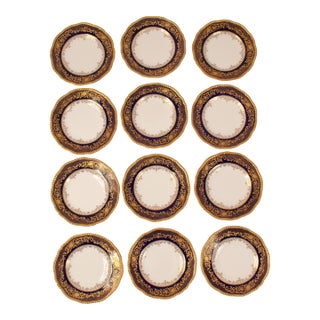 Set of 12 Coalport for Tiffany & Co 9" Diameter Plates For Sale