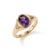 Designed with timeless simplicity, this elegant Natural Amethyst Signet Ring showcases a stunning 7 x 5 mm oval-cut...