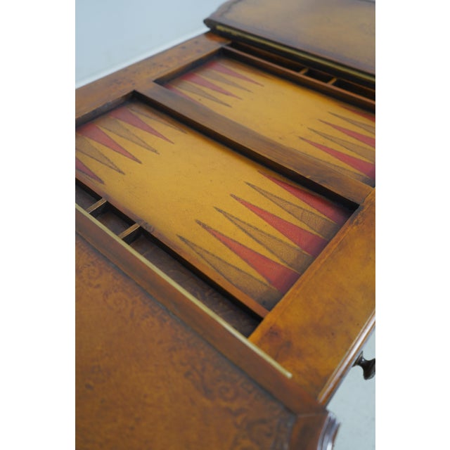 Theodore Alexander French Leather Top Fame Table Desk For Sale - Image 13 of 18