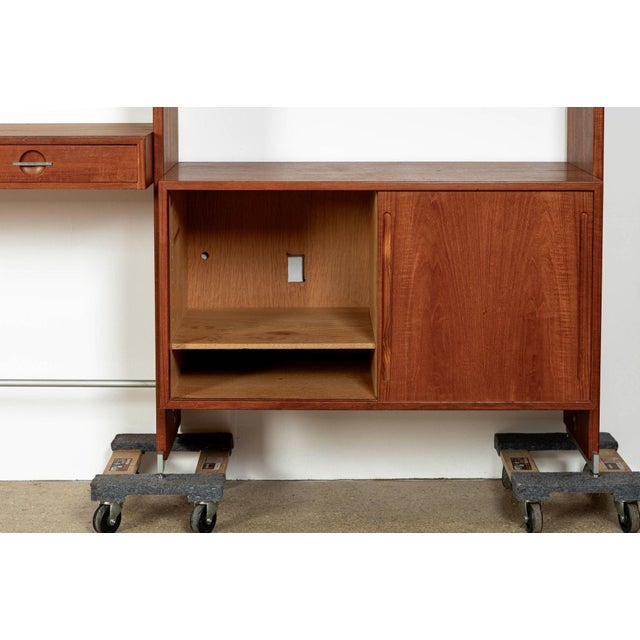 Mid-Century Modern Teak Wall Unit Bookcase Ry100 by Hans Wegner for Ry Møbler, 1960s For Sale - Image 14 of 18