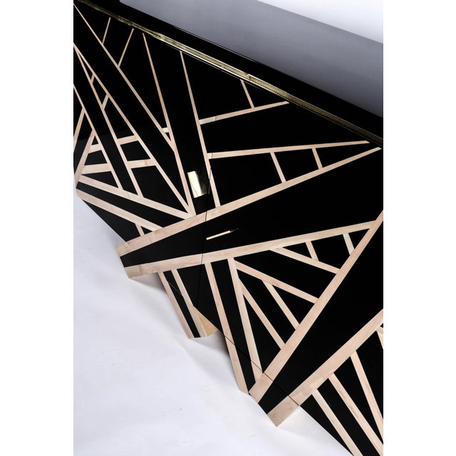 Not Yet Made - Made To Order Lines Buffet in Black Pear Wood and White Holly by Aymeric Lefort For Sale - Image 5 of 15
