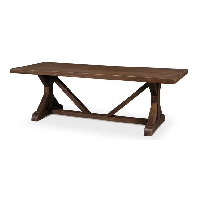 Farmhouse Refectory Dining Table For Sale - Image 11 of 11