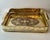 Brass Tray Pierced Decorative Gallery and Large Cylindrical Handl For Sale - Image 9 of 11