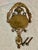 Antique French Rococo Revival Cast Brass Door Knocker With Original Painted Patina c.1900 For Sale - Image 10 of 11