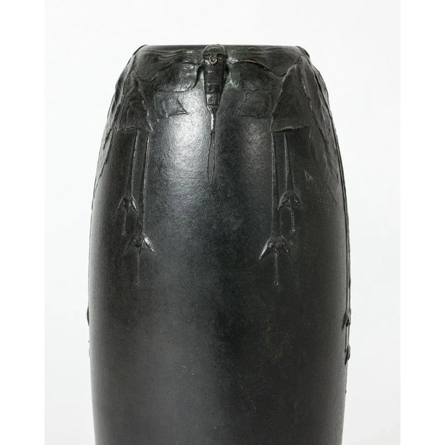 Art Noveau Bronze Vase by Hugo Elmqvist, 1890s For Sale - Image 4 of 10