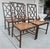 Set of 4 Vintage Faux Bamboo Dining Chair Tortoiseshell 1970 Custom Craftsmanship For Sale In San Diego - Image 6 of 12