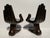 Pair of “Hand & Foot” surrealist boudoir chairs attributed to Pedro Friedeberg made of cast fiberglass and finished in...