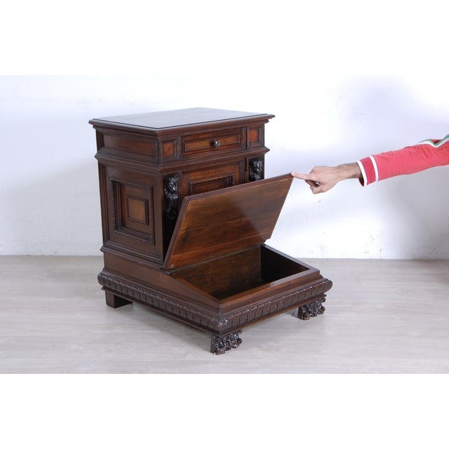 Antique Bedside Tables, Early 1900s, Set of 2 For Sale - Image 3 of 18