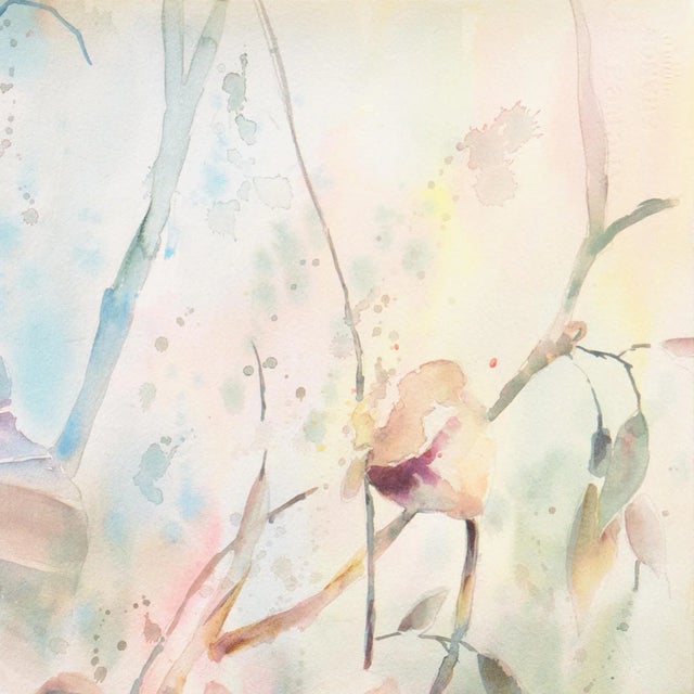 1980s 'Water Lilies' by Beverly Fields, 1988; California Watercolor Society, Woman Artist For Sale - Image 5 of 10