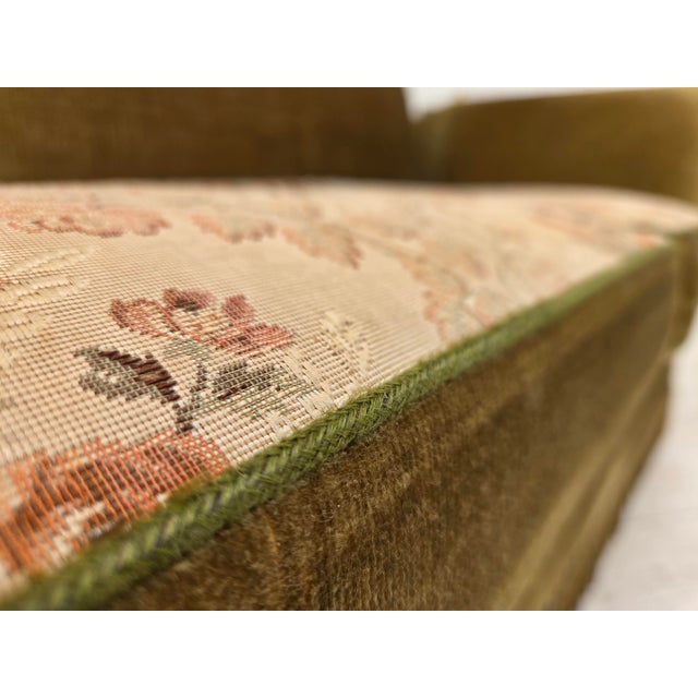 Danish 2-Seater Spanish Drop Arm Sofa in Furniture Velour, 1970s For Sale - Image 14 of 18