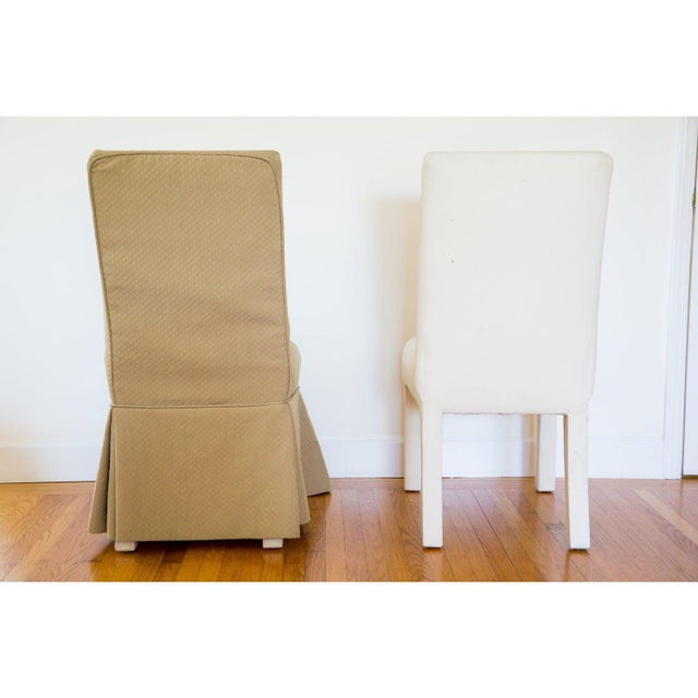 Custom Slipcovered Parsons Dining Chairs by Quatrine A Pair Chairish