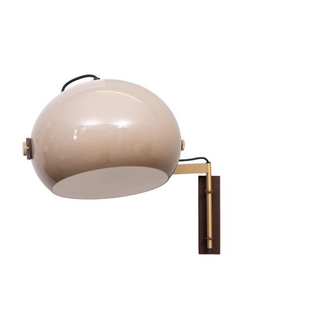 Beautiful swing arm Wall Lamp, love the color combination. Rose Gold and the Mocha Brown comes with its original Fading...