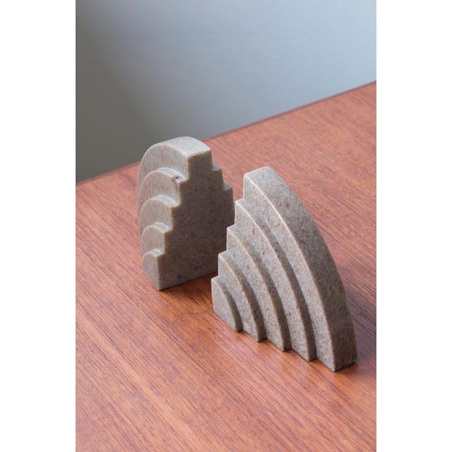 Art Deco Marble Bookends, 1920s, Set of 2 For Sale - Image 4 of 8