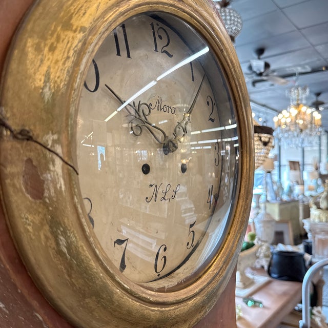 Signed 19th. C. Swedish Mora Clock For Sale - Image 10 of 12