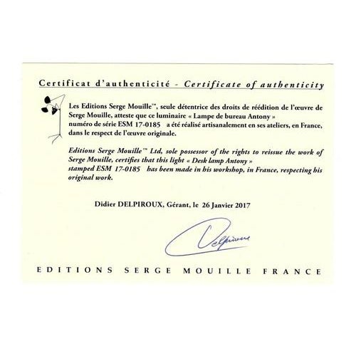 Not Yet Made - Made To Order Mid-Century Modern White Swivels Stapled Table Lamp by Serge Mouille For Sale - Image 5 of 6