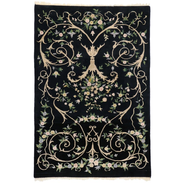 Vintage Persian Style Indian Rug - 06'00 x 08'10 For Sale - Image 4 of 4