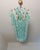 Mid-Century Modern Murano Poliedri Chandelier – Carlo Scarpa – 138 Turquoise/Clear Glasses For Sale - Image 3 of 10