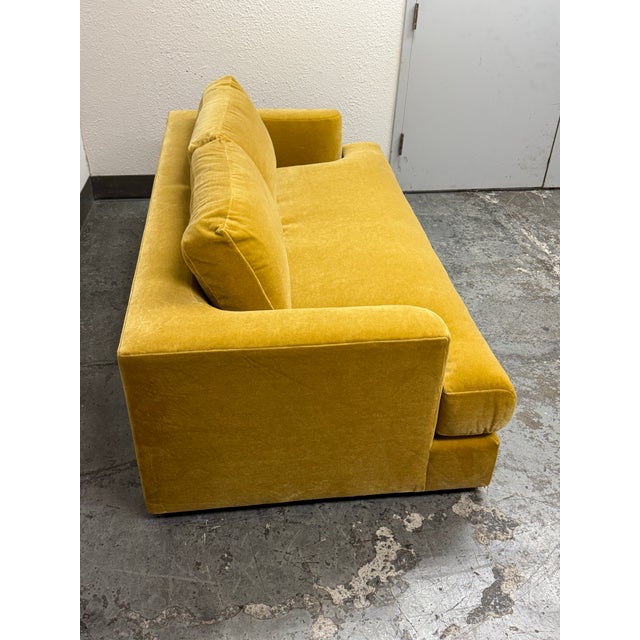 Textile Bespoke Mohair Amber Sofa For Sale - Image 7 of 12