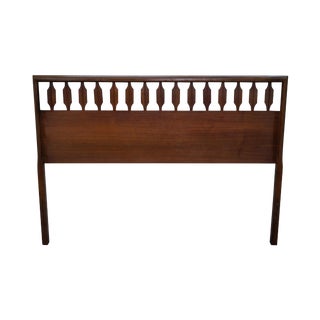 Mid-Century Modern Walnut Full Size Headboard For Sale