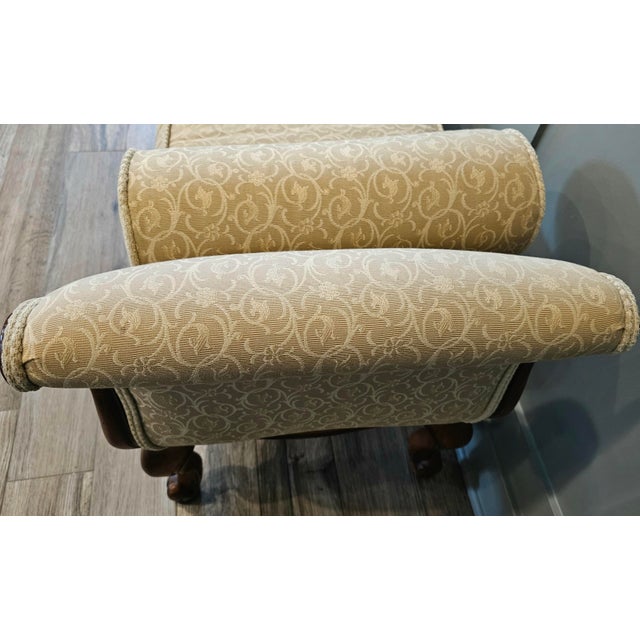 Wood Ethan Allen French Country Belfiore Bench For Sale - Image 7 of 11