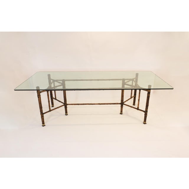 Mid-Century Modern Large Bamboo Table from McGuire, USA, 1970s For Sale - Image 3 of 11
