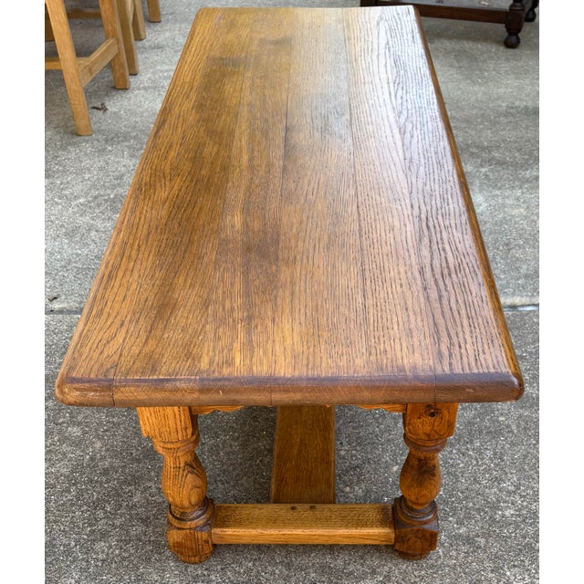 Wood Vintage Country French Coffee Table With Two Drawers For Sale - Image 7 of 12