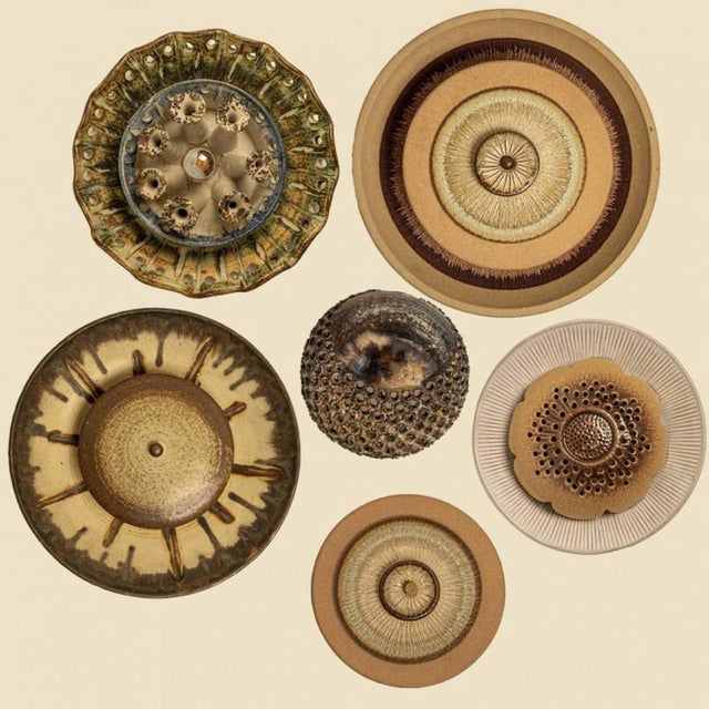 Vintage Danish Ceramic Wall Light in the style of Axella, 1970 For Sale - Image 12 of 13