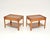 Vintage Georgian Style Side Tables in Yew Wood, 1950, Set of 2 For Sale - Image 3 of 13