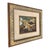 An expressive vintage oil painting on Masonite depicting a long-legged shorebird standing among coastal rocks. Executed...