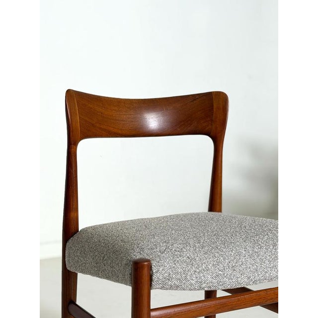 Gray Danish Dining Chairs in Teak, Set of 6 For Sale - Image 8 of 12