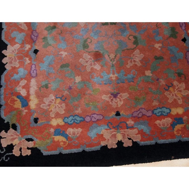 1920s 1920s Handmade Antique Art Deco Chinese Rug For Sale - Image 5 of 9