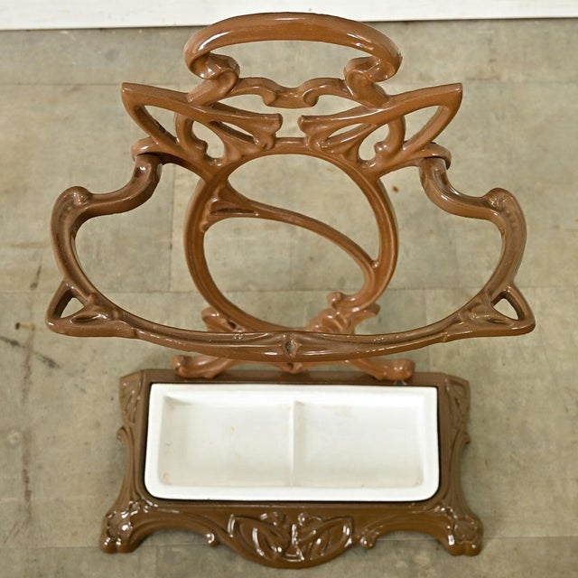 Early 20th Century French Art Nouveau Umbrella Stand For Sale - Image 5 of 10