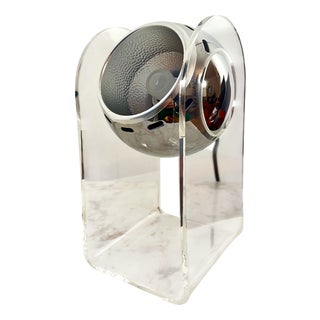 Vintage Space Age Acrylic Table Lamp by Gino Sarfatti for Arteluce, 1970s For Sale