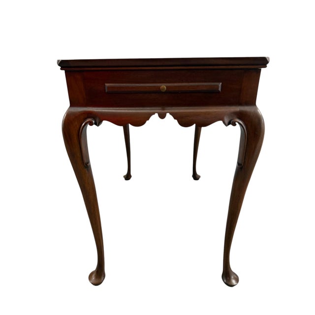 Virginia Galleries Henkel Harris Mahogany Tea Side Table With Pull Outs For Sale In Indianapolis - Image 6 of 12