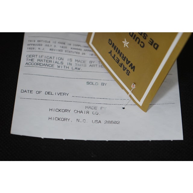 Pair Hickory Chair Georgian Style Painted Armchairs For Sale - Image 11 of 12