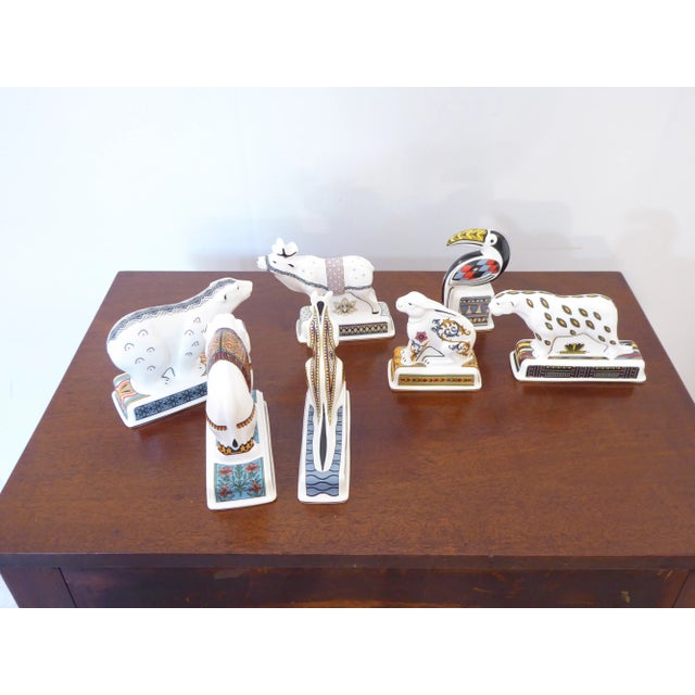 Vintage Wedgewood Porcelain Noah's Arc - 7 Pieces For Sale In Boston - Image 6 of 9