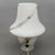 Modern White Swirl Murano Glass Mushroom Table Lamp from De Majo, 1970s For Sale - Image 3 of 12