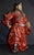 Red Vintage Chinese Shiwan Pottery Guan Yu Statue Oxblood Glazed Ceramic Guan Gong For Sale - Image 8 of 18