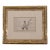 Mid 19th Century Original Henry Somm, Surprise, Graphite on Paper, Genuine 22k Gold Leaf, Museum Quality Gilded Frame. For Sale
