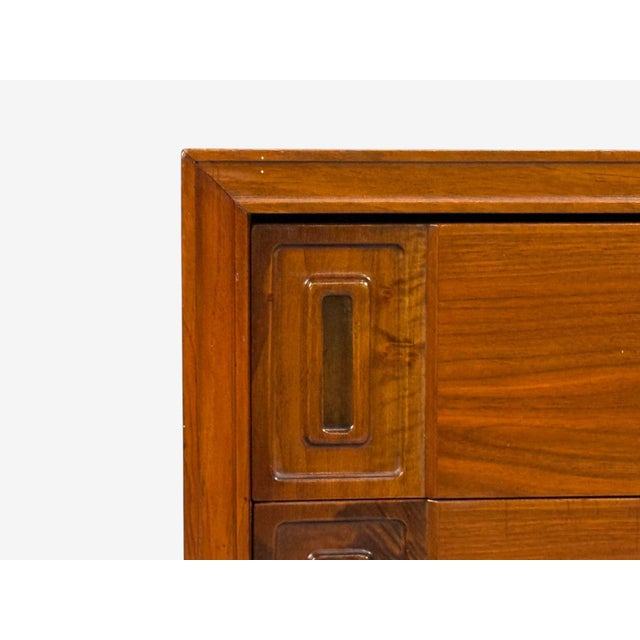 Edmond Spence, Concave Dresser, Stained Wood, Brass, Sweden, 1950s For Sale - Image 12 of 17