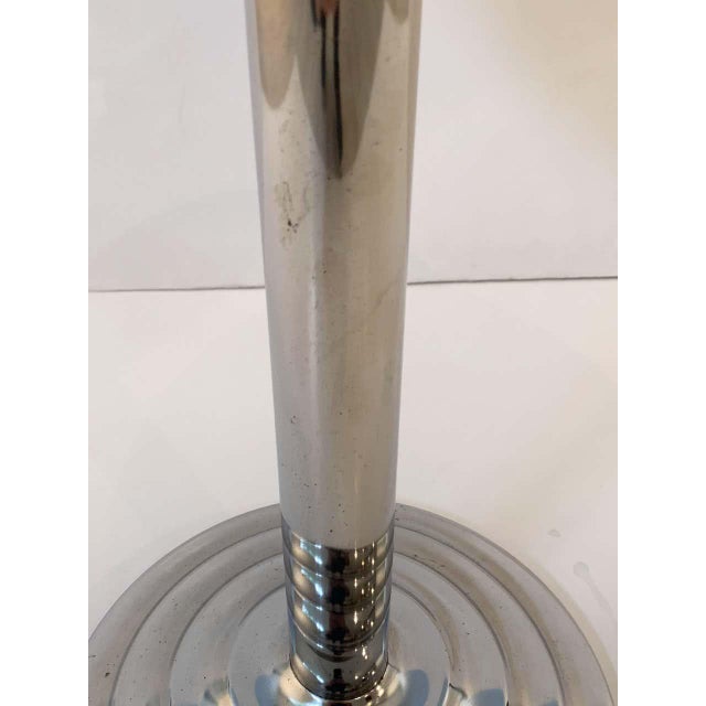 Art Deco Round Table of Chrome From France For Sale - Image 10 of 13