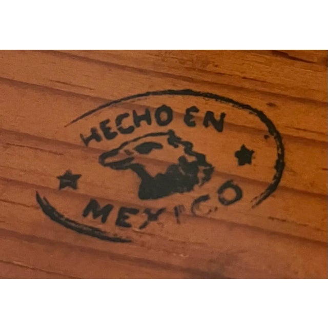 Rustic 1940s Mexican Low-Back Side Chair With Rush Seat & Back For Sale In Los Angeles - Image 6 of 6